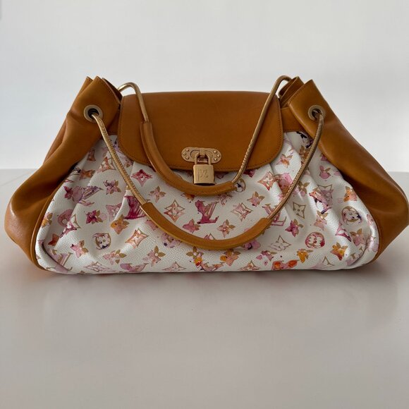 Louis Vuitton 2008 x Richard Prince Monogram Watercolor Aquarelle Jamais Bag New - Picture 1 of 17